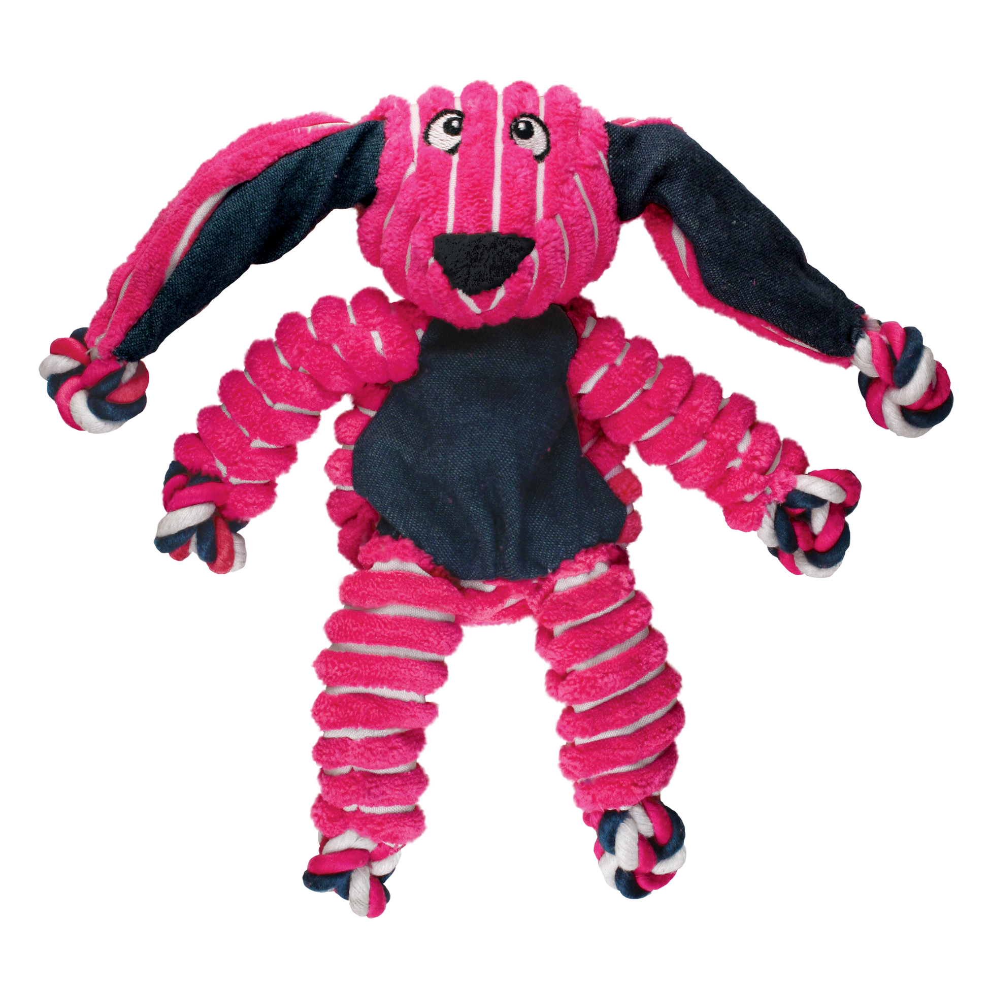 KONG Floppy Knots Bunny Plush Dog Toy Durable Play - gallery image 5