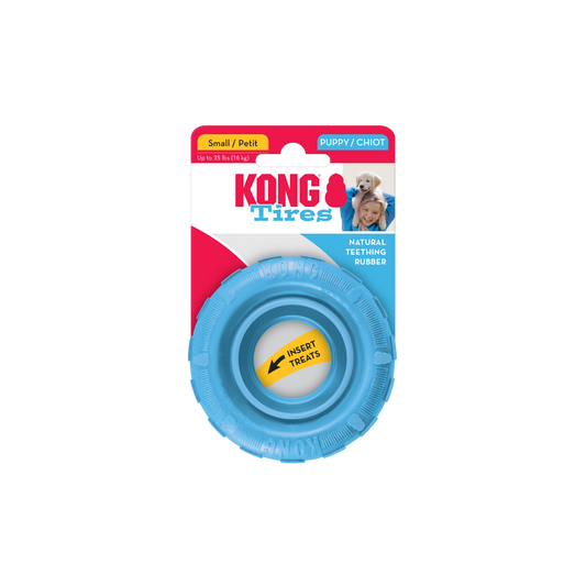 KONG Puppy Tires Small Durable Chew Dog Toy Durable Play - main product image