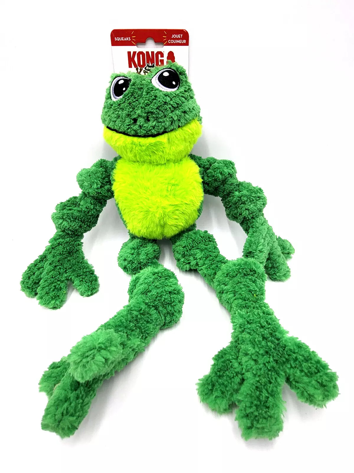 KONG Knots Frog Large XL Plush Dog Toy Durable Play - main product image