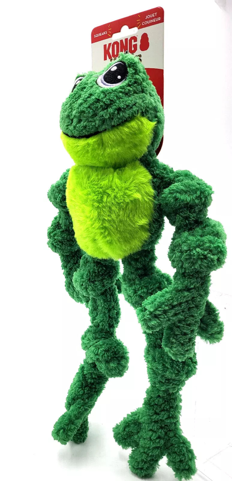 KONG Knots Frog Large XL Plush Dog Toy Durable Play - gallery image 6