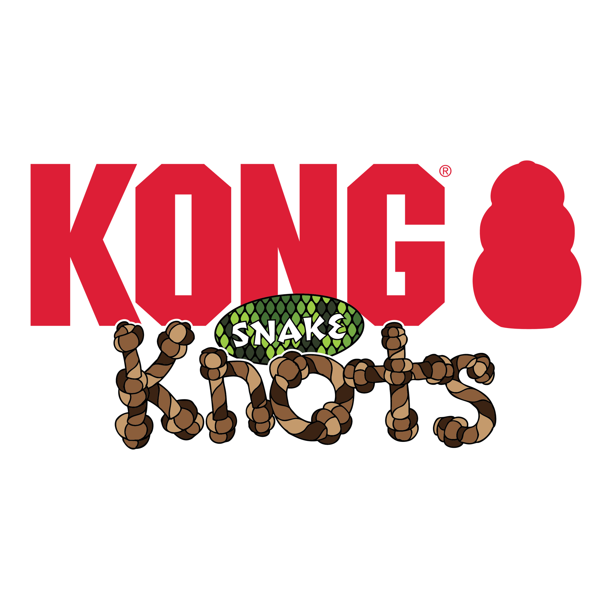 KONG Knots Snake Assorted Medium Large Plush Dog Toy Durable - gallery image 6