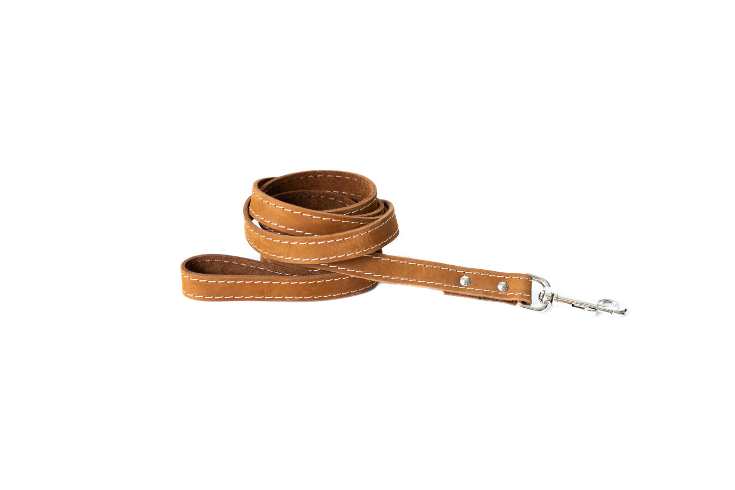 Dog Collar Traditional Earth Brown Leather Leash for Comfort - main product image for dog collar