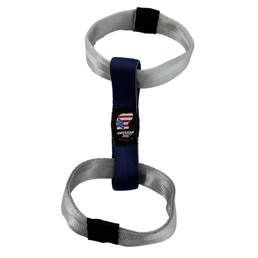 Dog Toy Lucky Dog 9 Loop To Loop Seatbelt Tug Interactive - detail view