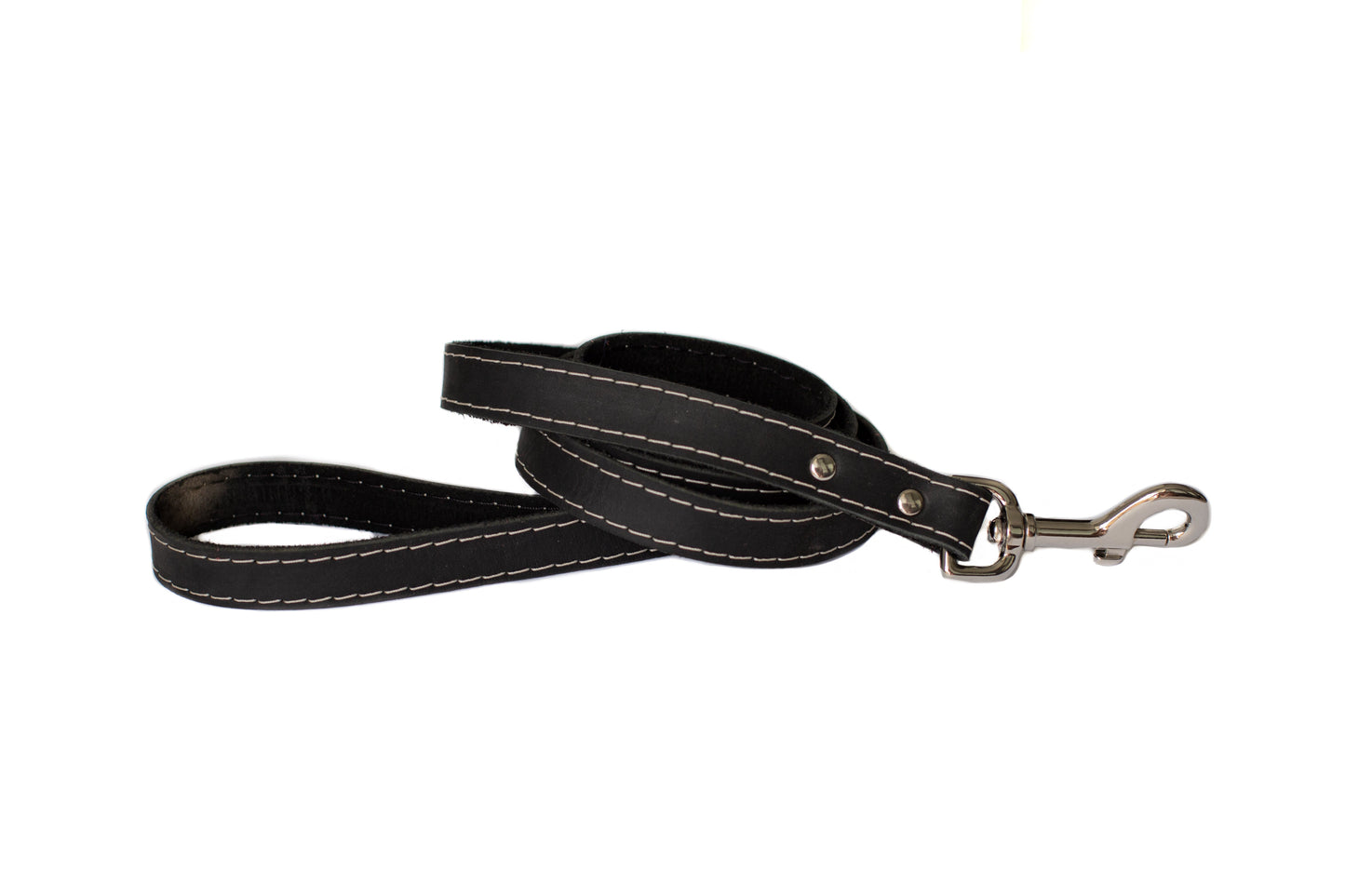 Dog Collar Pro Line Hunting Midnight Black Leather Leash main product image for dogs and cats