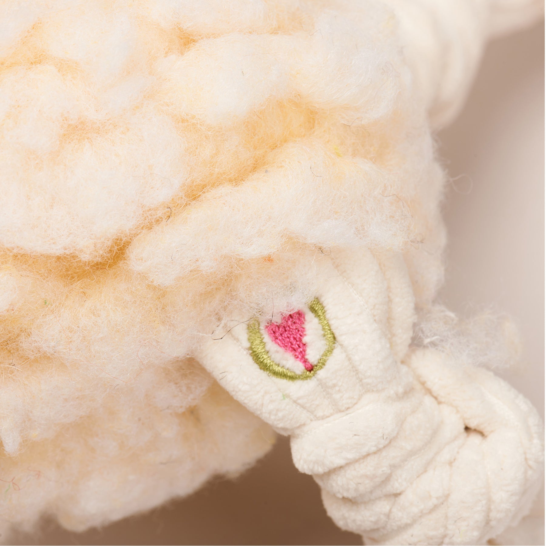 Dog Toy Louise Lamb HuggleFleece FlufferKnottie Plush Toy main product image for dogs and cats