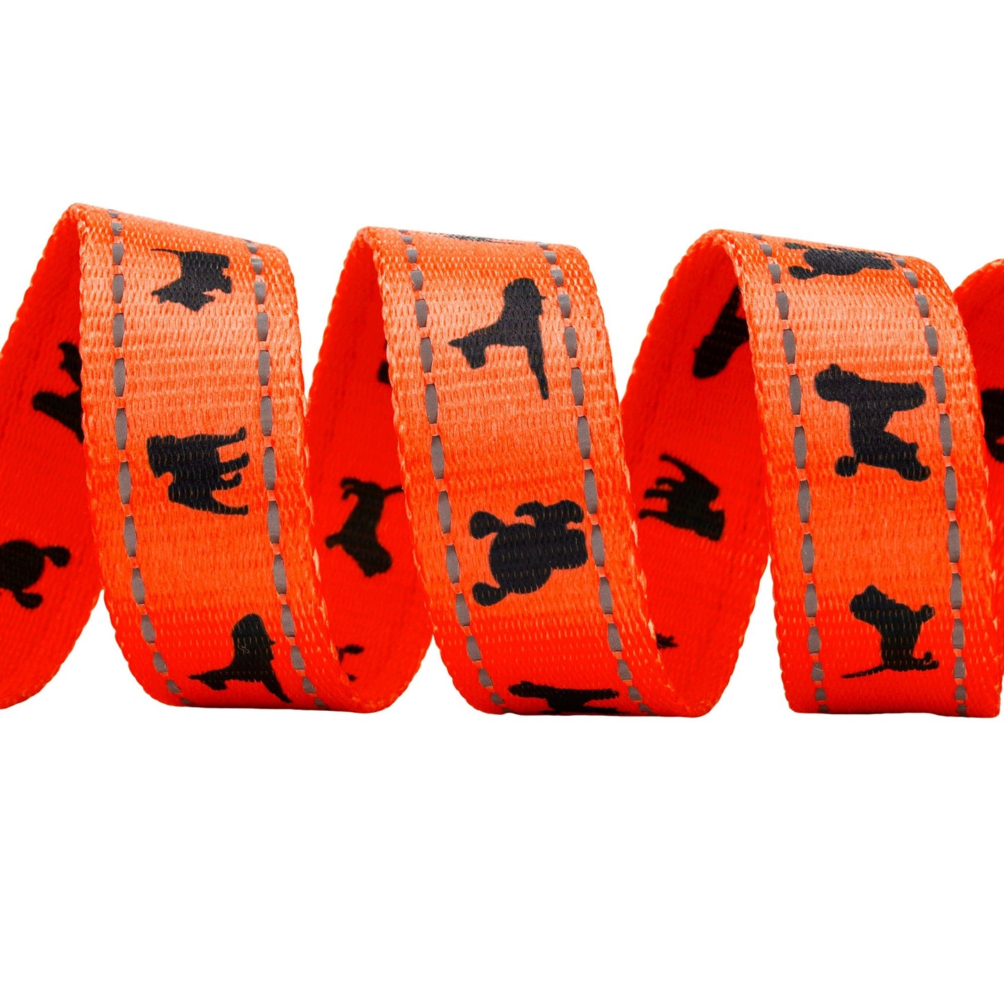 Dog Leash EcoBark Safety Orange Leash- Padded Comfort Grip - gallery product image for dog leash