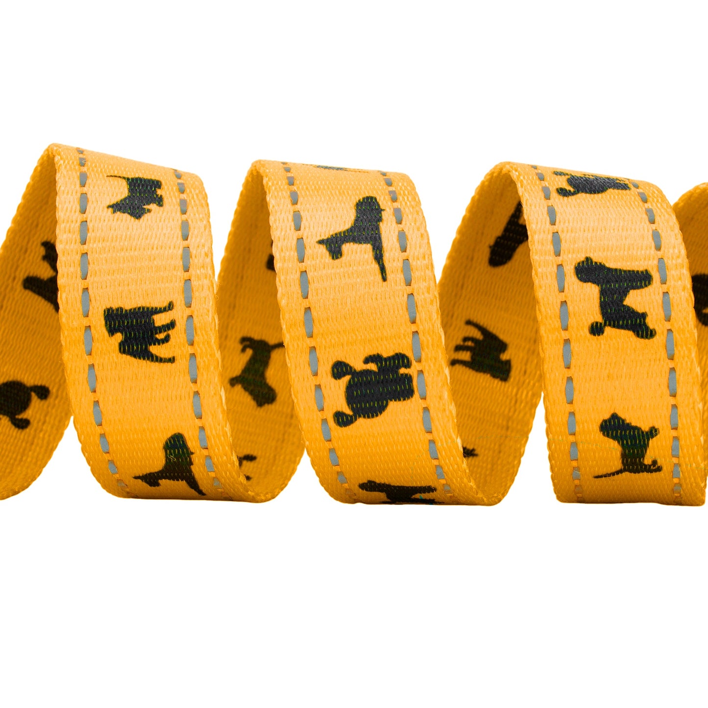 Dog Leash EcoBark Yellow Leash- Padded Comfort Grip Padded - gallery product image for dog leash