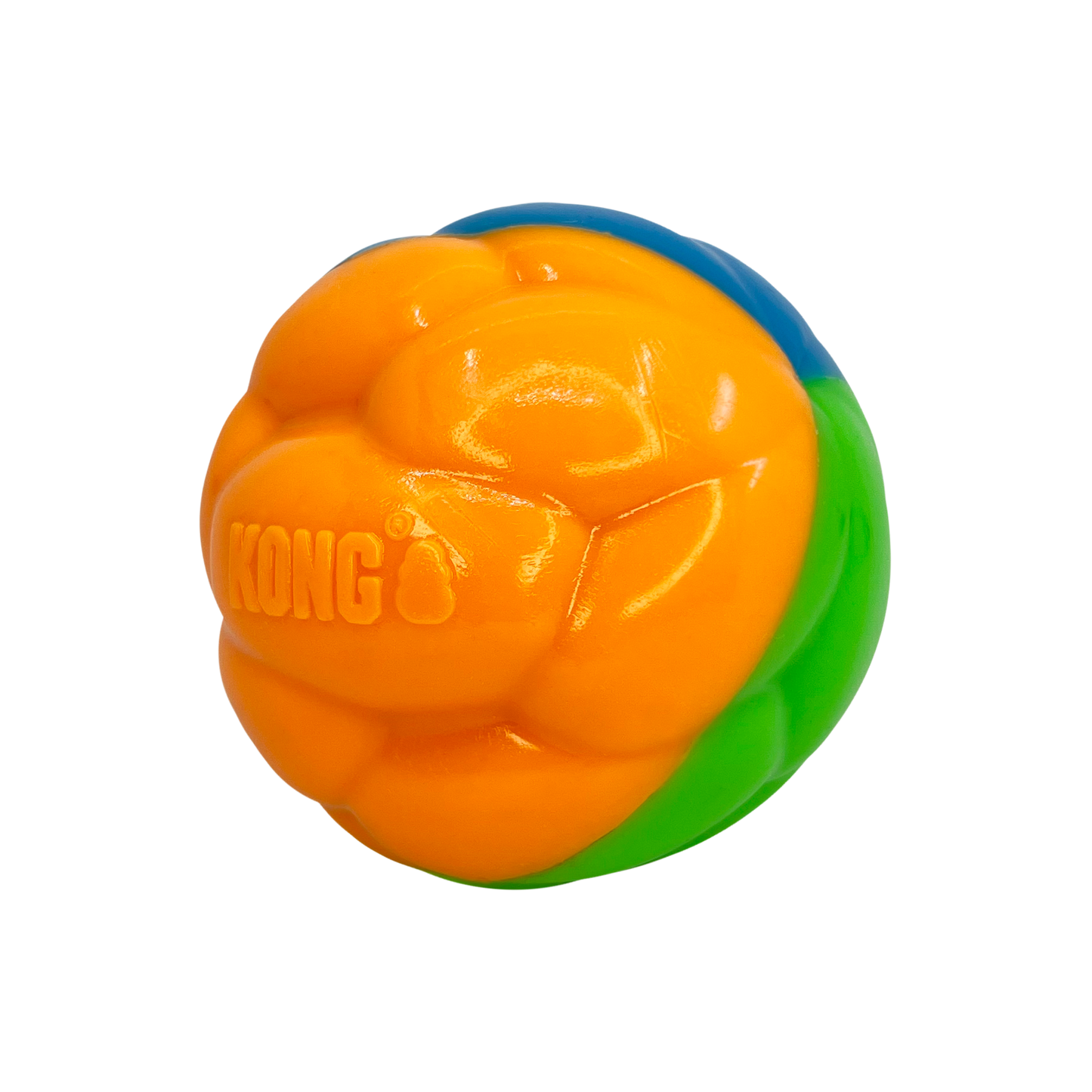 KONG Twistz High Viz Ball Large Fetch Dog Toy Durable Play - main product image