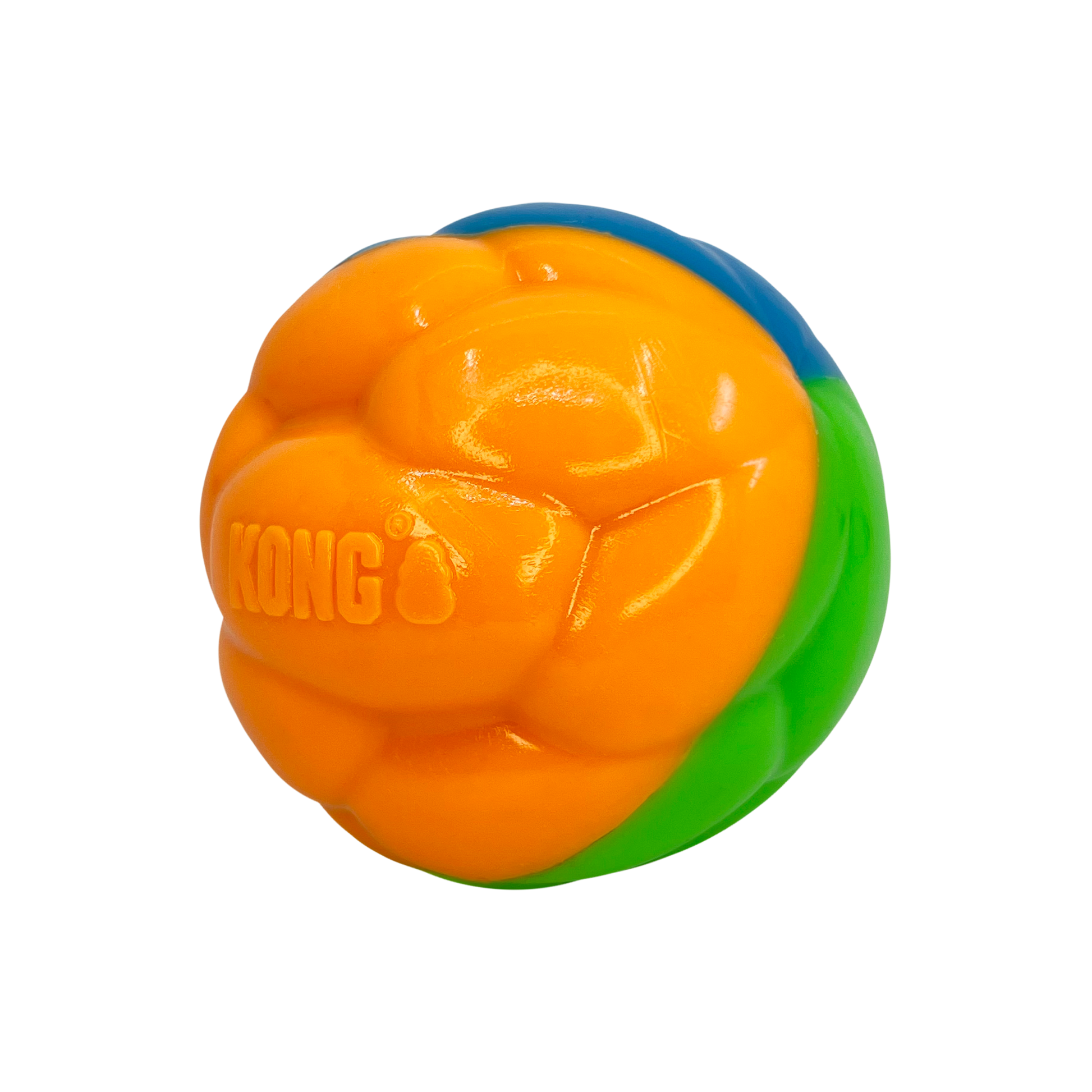 KONG Twistz High Viz Ball Large Fetch Dog Toy Durable Play - main product image