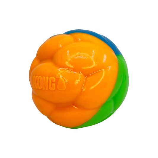KONG Twistz High Viz Ball Large Fetch Dog Toy Durable Play - main product image