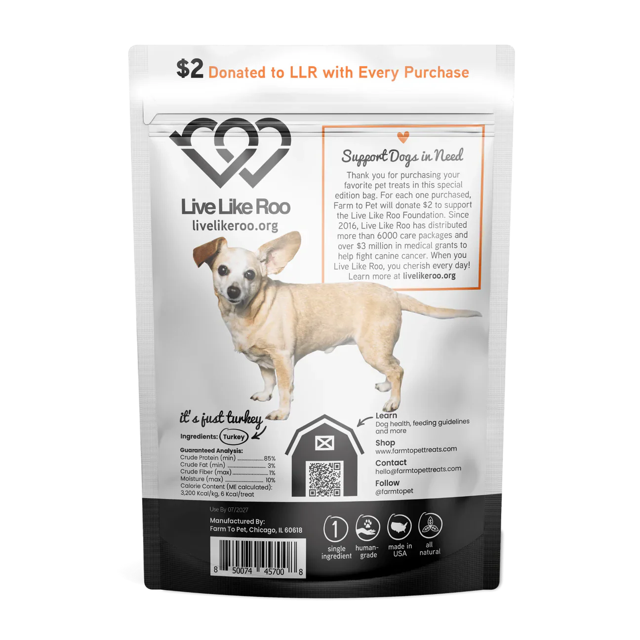 Dog Treats Premium Turkey Chews 4oz Training Rewards Premium - detail view