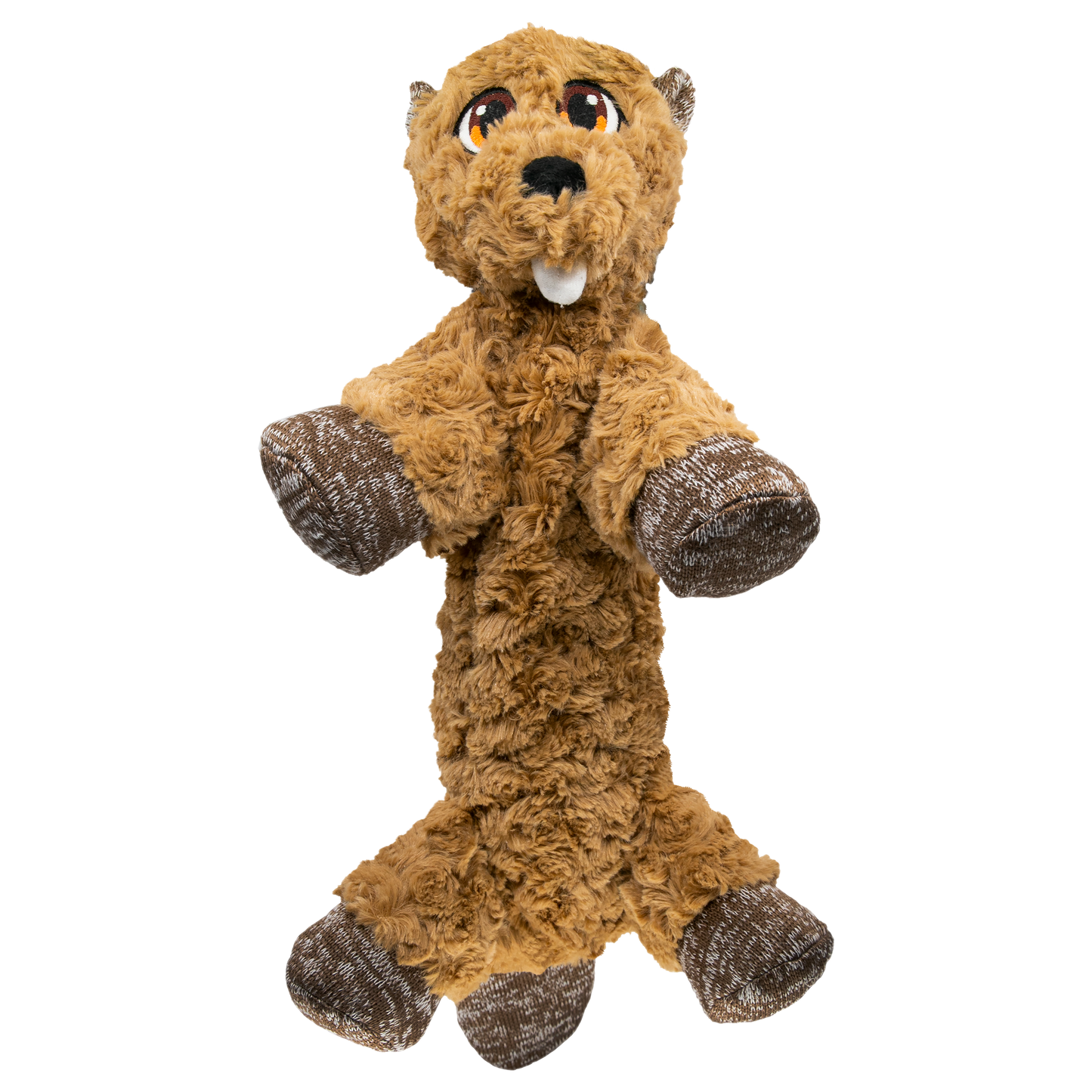 KONG Low Stuff Flopzie Beaver Medium Plush Dog Toy Durable - main product image