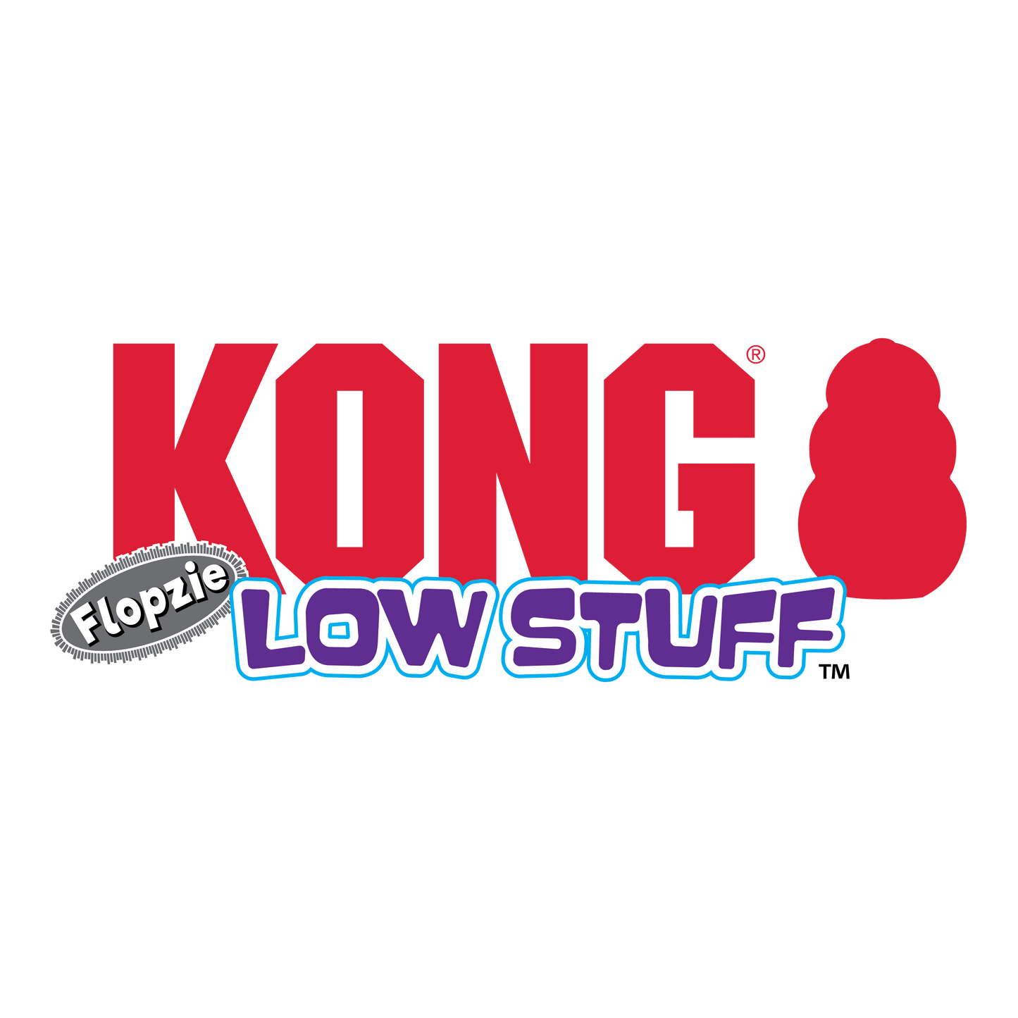 KONG Low Stuff Flopzie Beaver Medium Plush Dog Toy Durable - gallery image 5