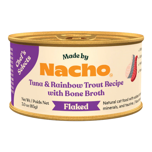 Made By Nacho Flaked Tuna Rainbow Trout 3Oz Wet Cat Food - main product image
