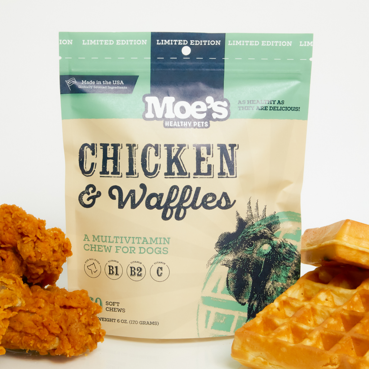 Chicken and Waffles Chews - main product image