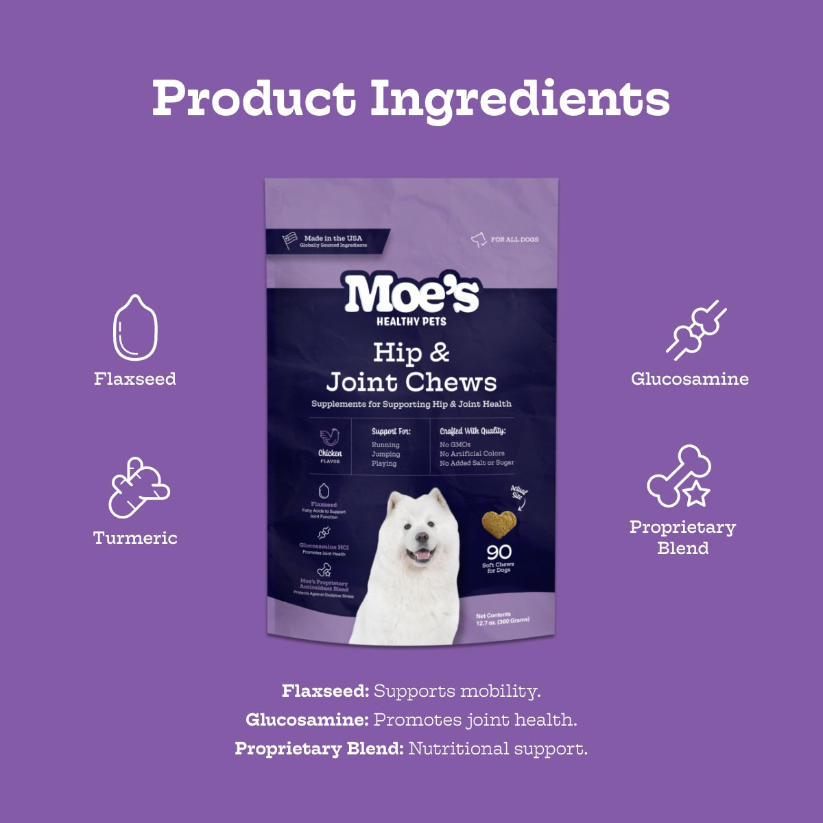 Hip & Joint Chews - close up view