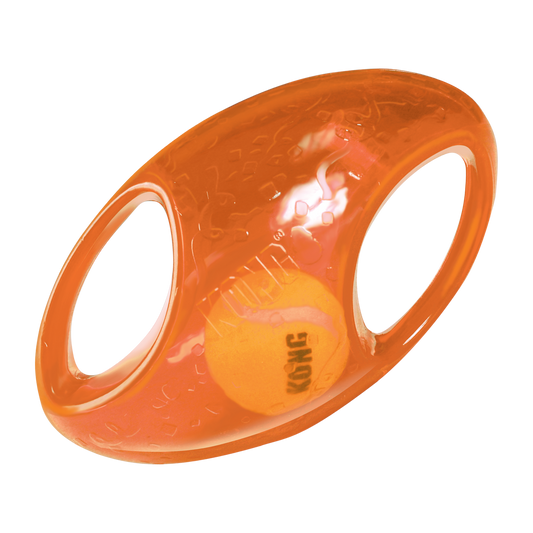 KONG Jumbler Football Fetch Dog Toy Durable Play - main product image