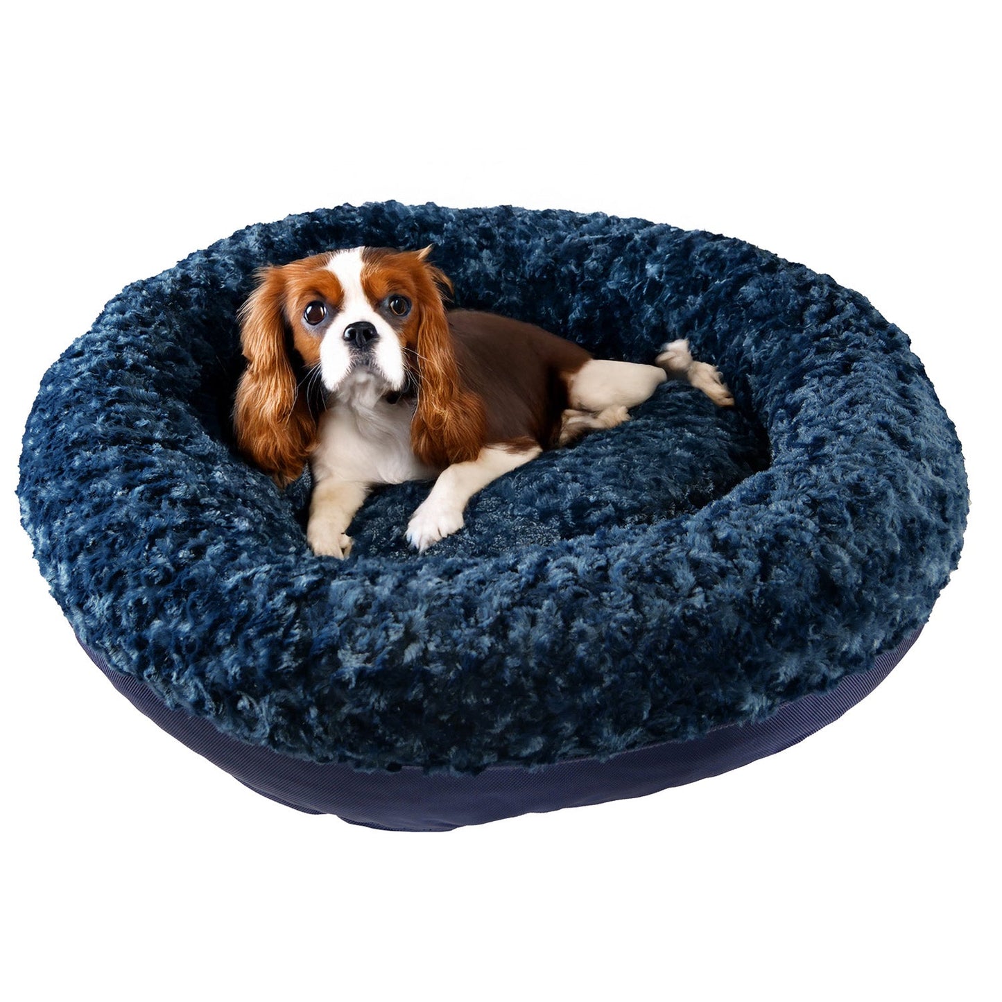 Dog Bed Round Bolstered Furvana Washable Pet Bed Comfort - gallery image 18