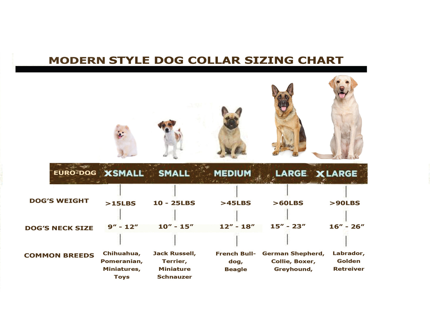 Dog Collar Modern Style Quick-Release Midnight Black Leather main product image for dogs and cats
