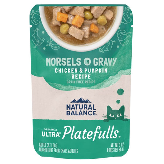 Natural Balance Cat Pouch Platefulls Chicken & Pumpkin (3oz) - main product image