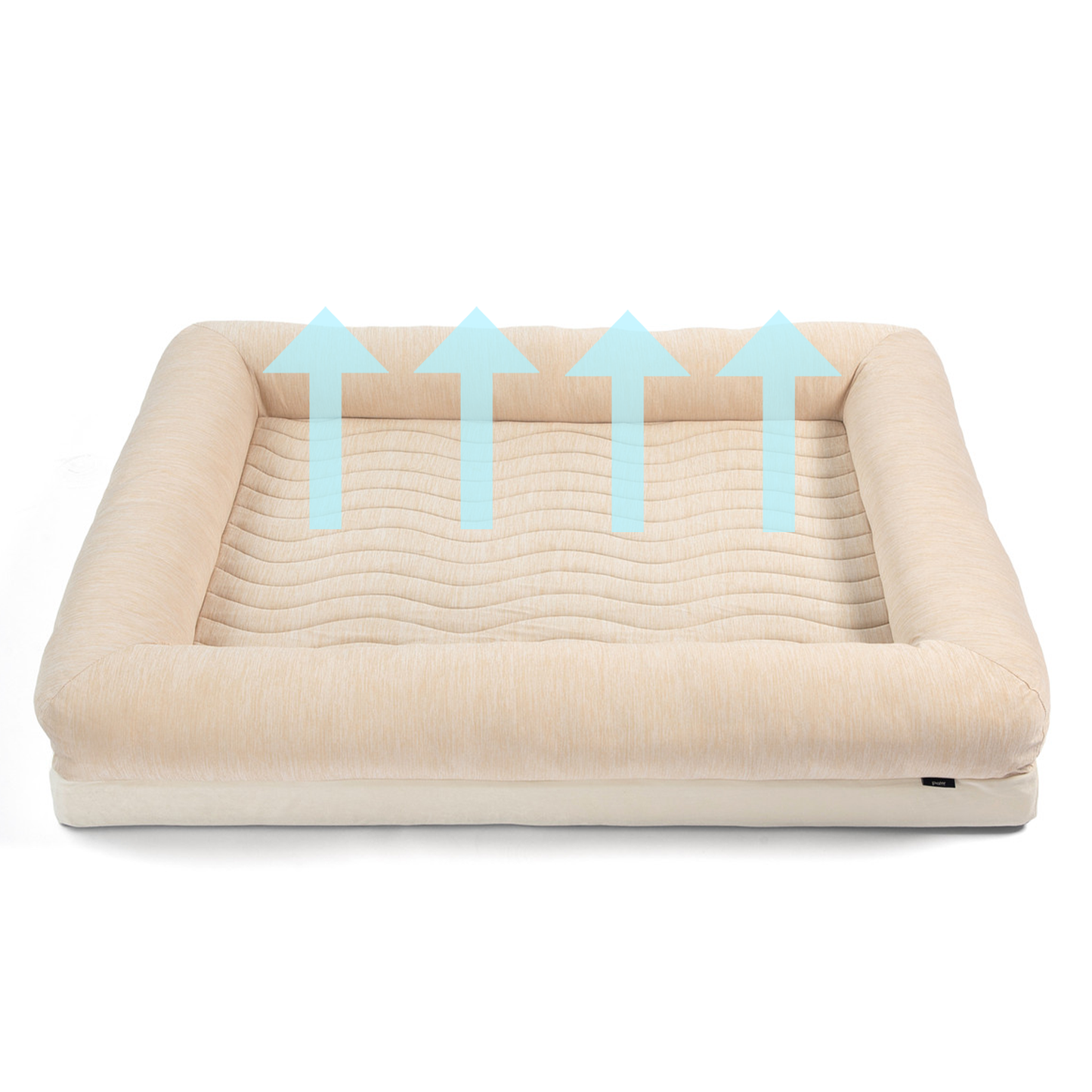 Pupchill Cooling 4 Bolster Dog Bed Arctic Sand Washable Pet - gallery image 7