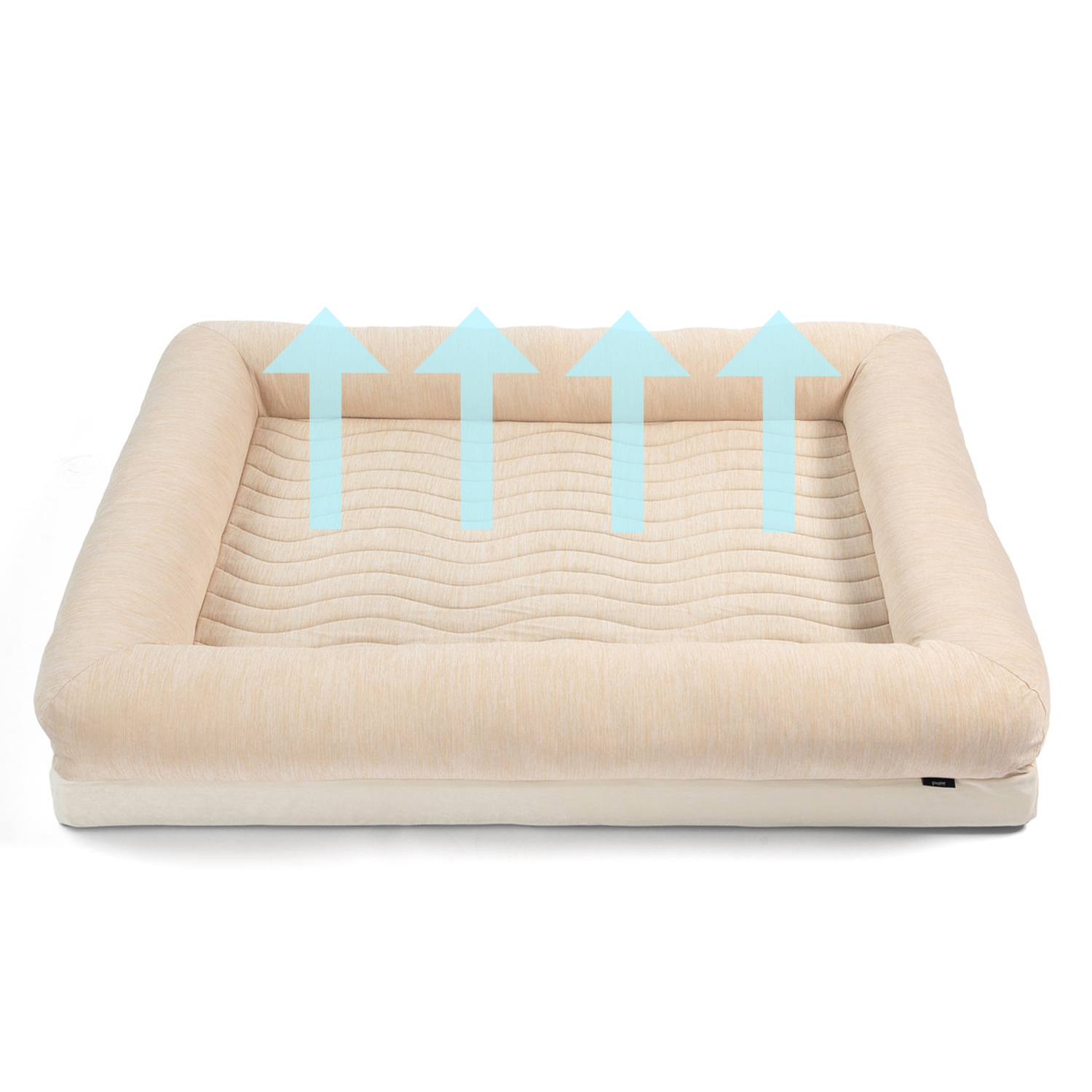 Pupchill Cooling 4 Bolster Dog Bed Arctic Sand Washable Pet - gallery image 7