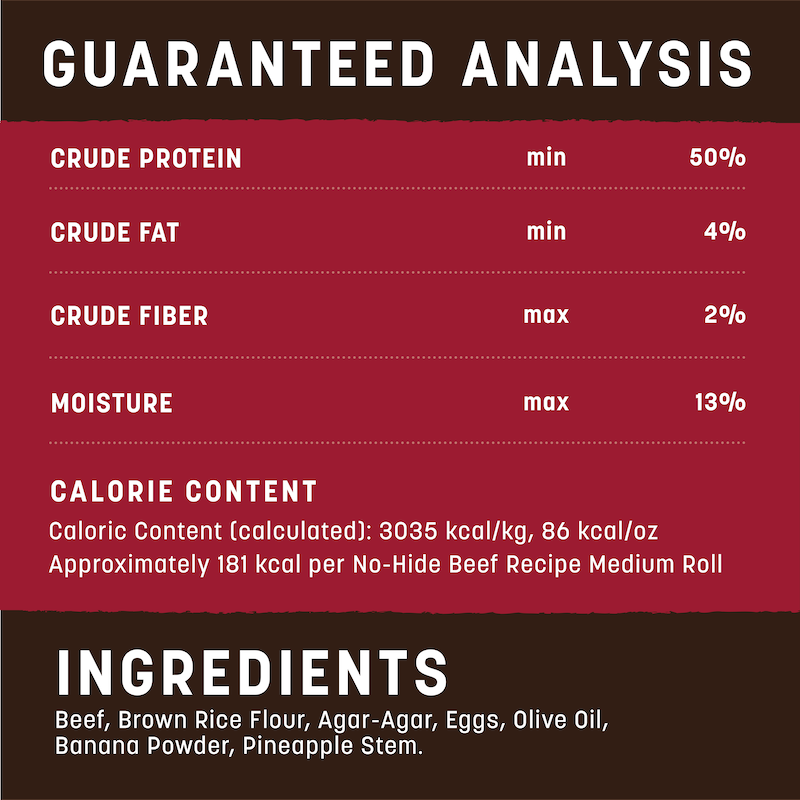 Earth Animal No Hide Medium Beef Dog Rolls (2pk) (4.2oz) - lifestyle view