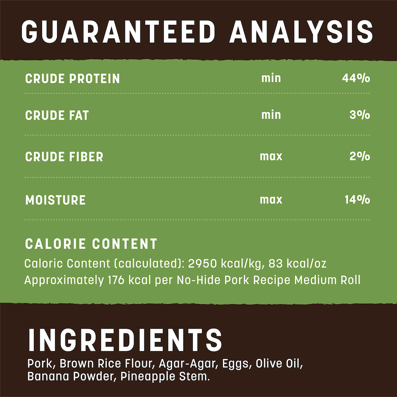 Earth Animal No Hide Medium Pork Dog Rolls (2pk) (4.2oz) - lifestyle view