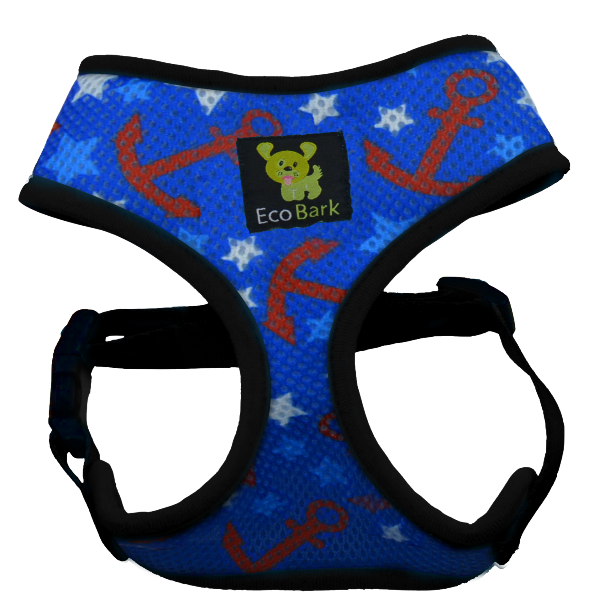Dog Harness EcoBark Nautical Harness Over-the-Head Soft Mesh - main product image for dog harness