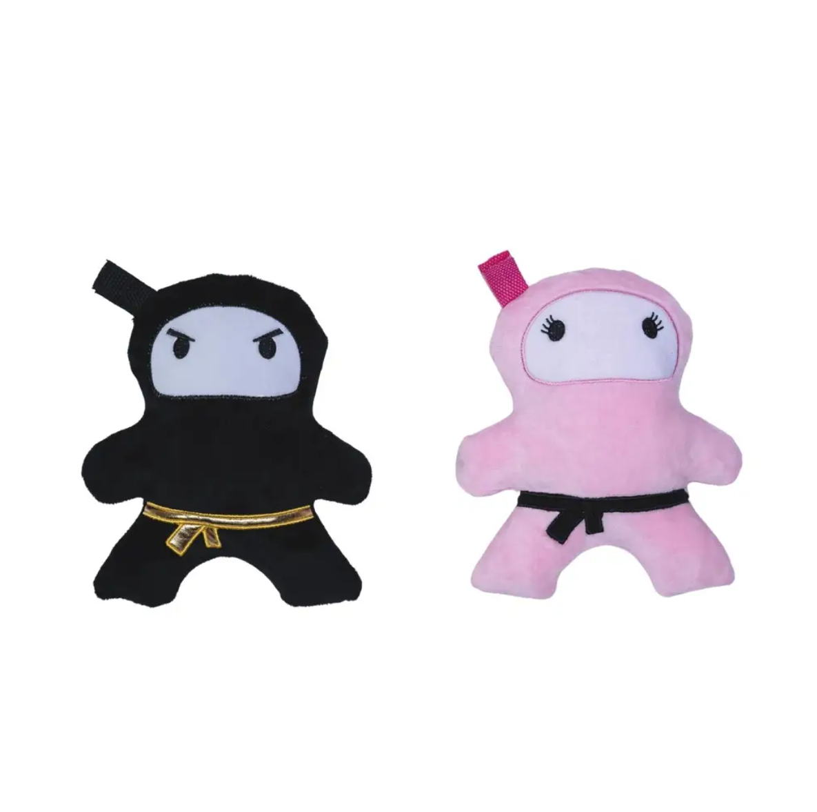 Dog Treats Pink Black Ninja Love Plush Toy Gift Set Essentia - detail product image for dog treats