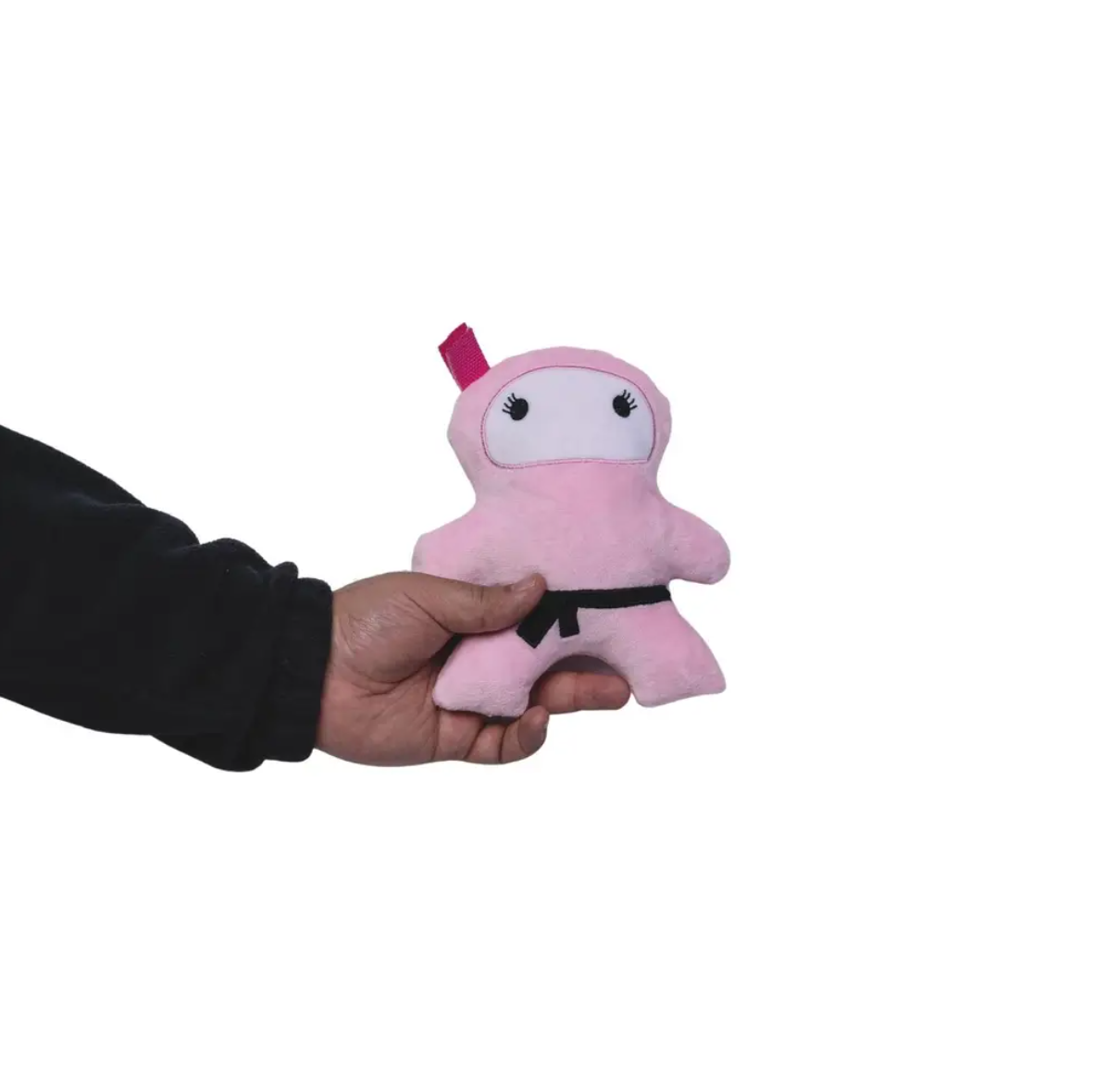 Dog Treats Pink Black Ninja Love Plush Toy Gift Set Essentia - close up product image for dog treats