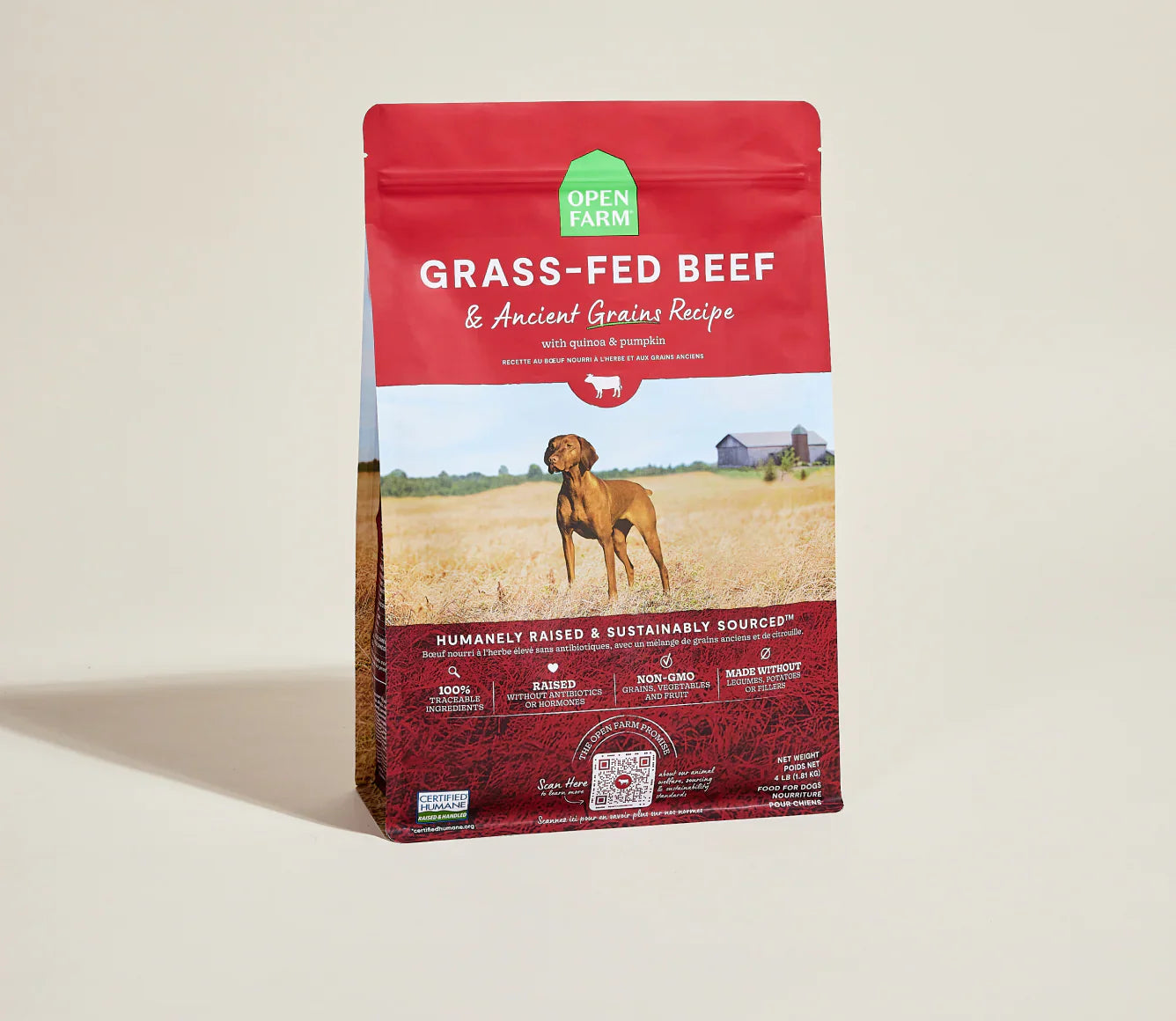 Open Farm Grass Fed Beef Ancient Grains Dry Dog Food Dry Dog - main product image