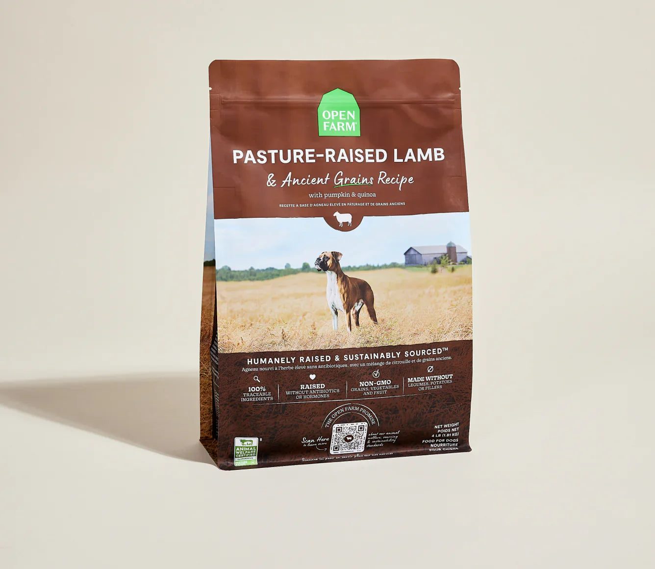 Open Farm Pasture-Raised Lamb & Ancient Grains Dry Dog Food - main product image
