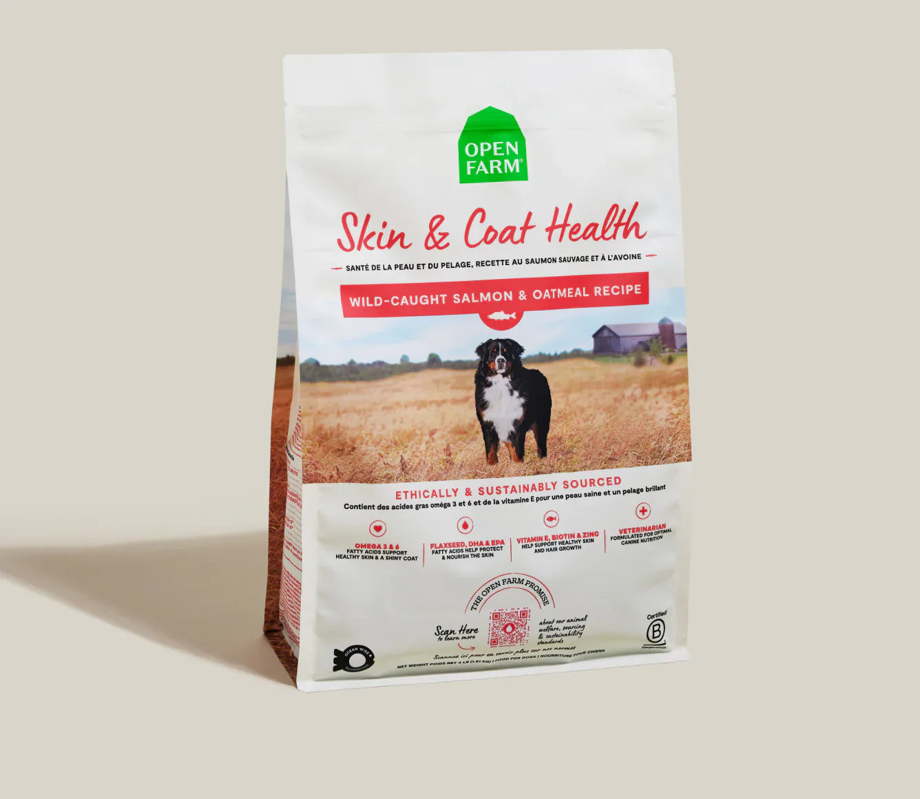 Open Farm Salmon Oatmeal Skin Coat Dry Dog Food Dry Dog Food - main product image