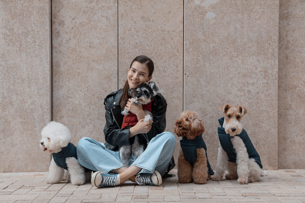 Reversible Dog Vest Jacket Red Brown Dog Apparel Premium Pet - gallery image 13