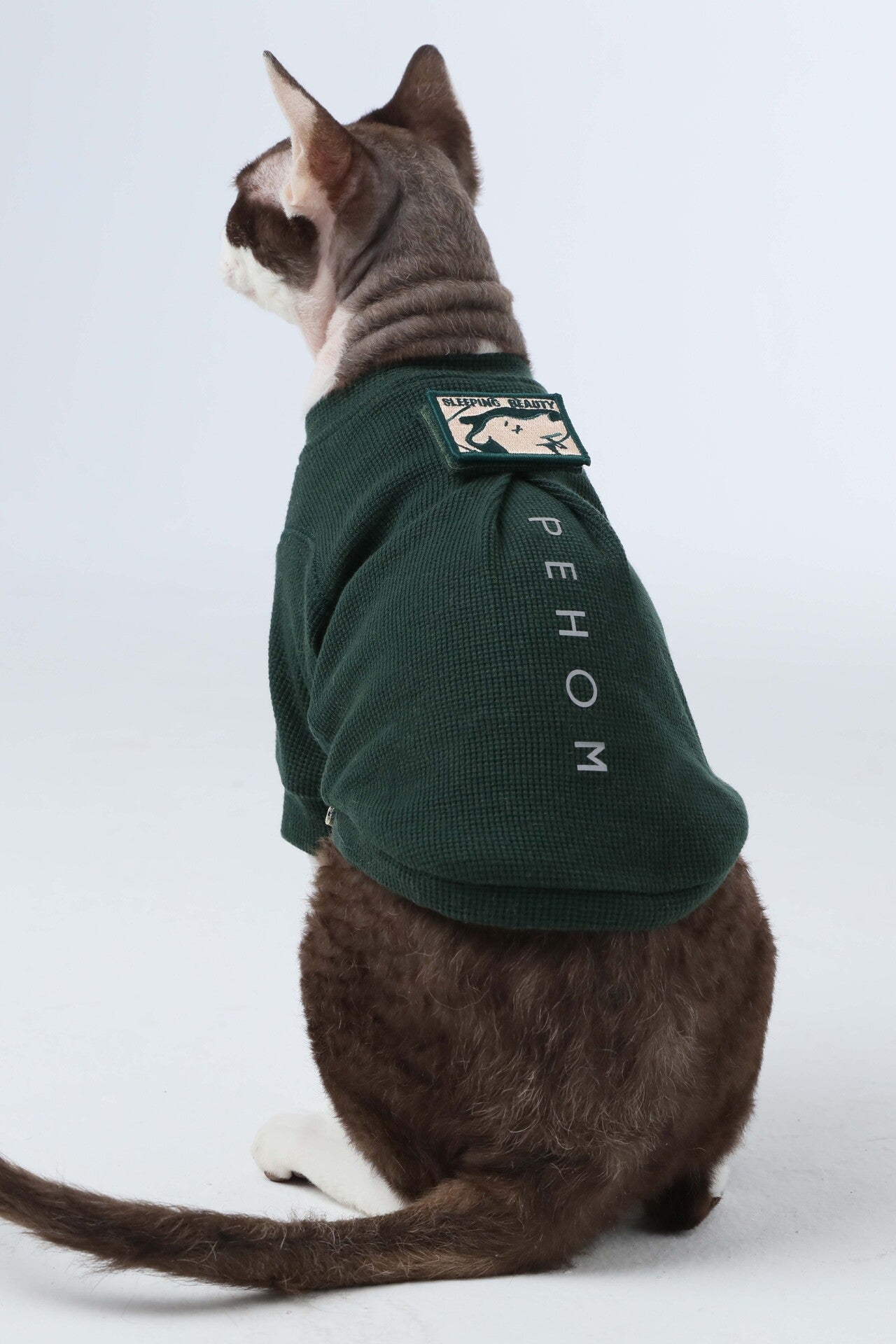 Embroidery Waffle T Shirt Green Dog Apparel Premium Pet - gallery image 8