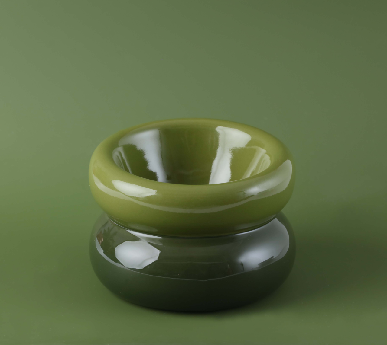 Pet Feeders & Bowls Adjustable Green Premium Pet Supply - close up view