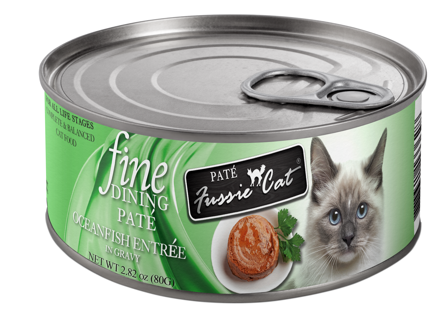 Fussie Cat Fine Dining Pate Oceanfish Entree In Gravy 2 82Oz - main product image