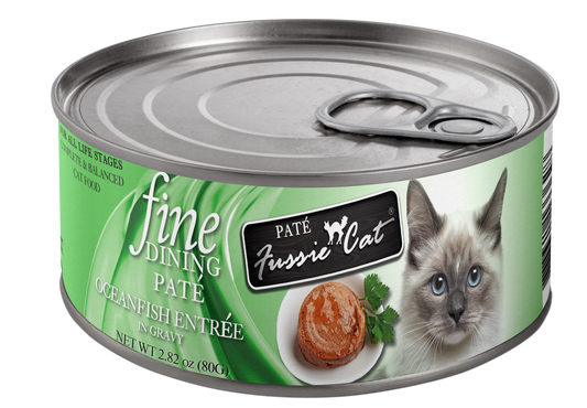 Fussie Cat Fine Dining Pate Oceanfish Entree In Gravy 2 82Oz - main product image