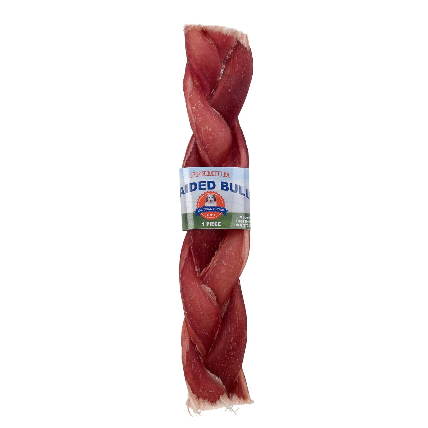 Lennox Odor Free Braided Bully Sticks Dog Treats Premium - main product image
