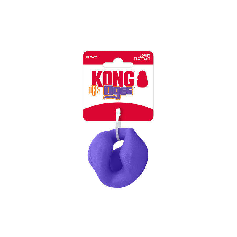 KONG Ogee Orb Interactive Dog Toy Durable Play - lifestyle view