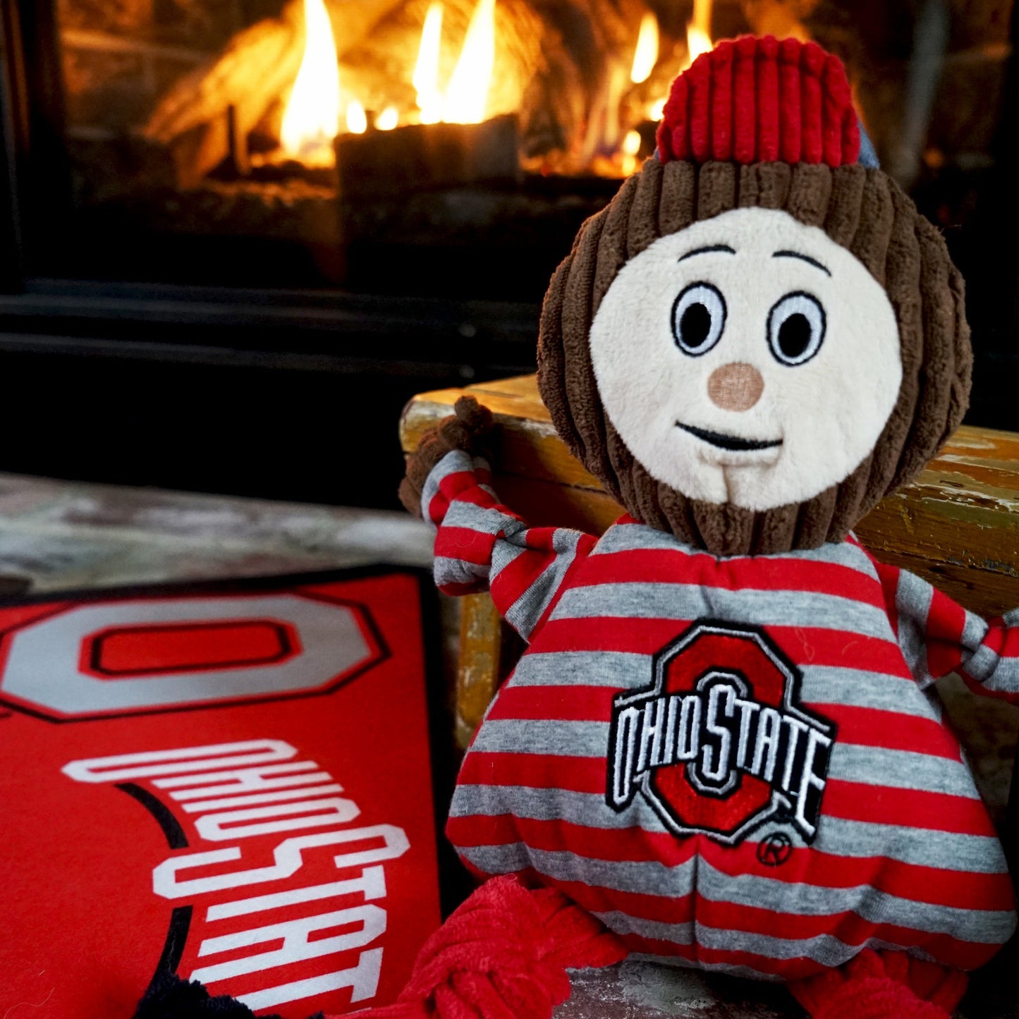 Dog Toy NCAA Ohio State University Brutus the Buckeye t main product image for dogs and cats