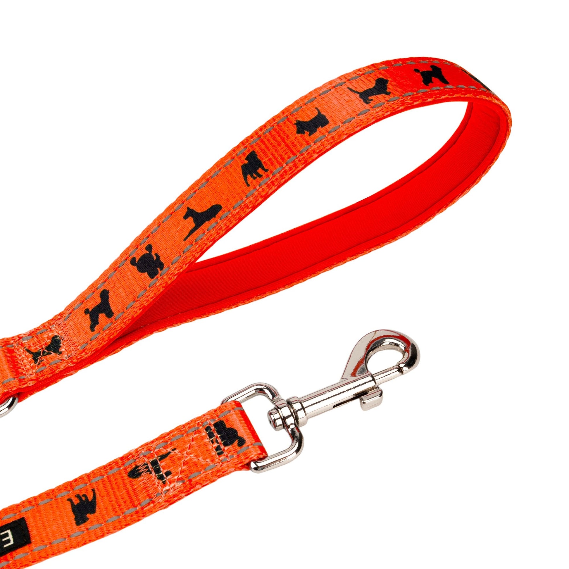 Dog Leash EcoBark Safety Orange Leash- Padded Comfort Grip - lifestyle product image for dog leash