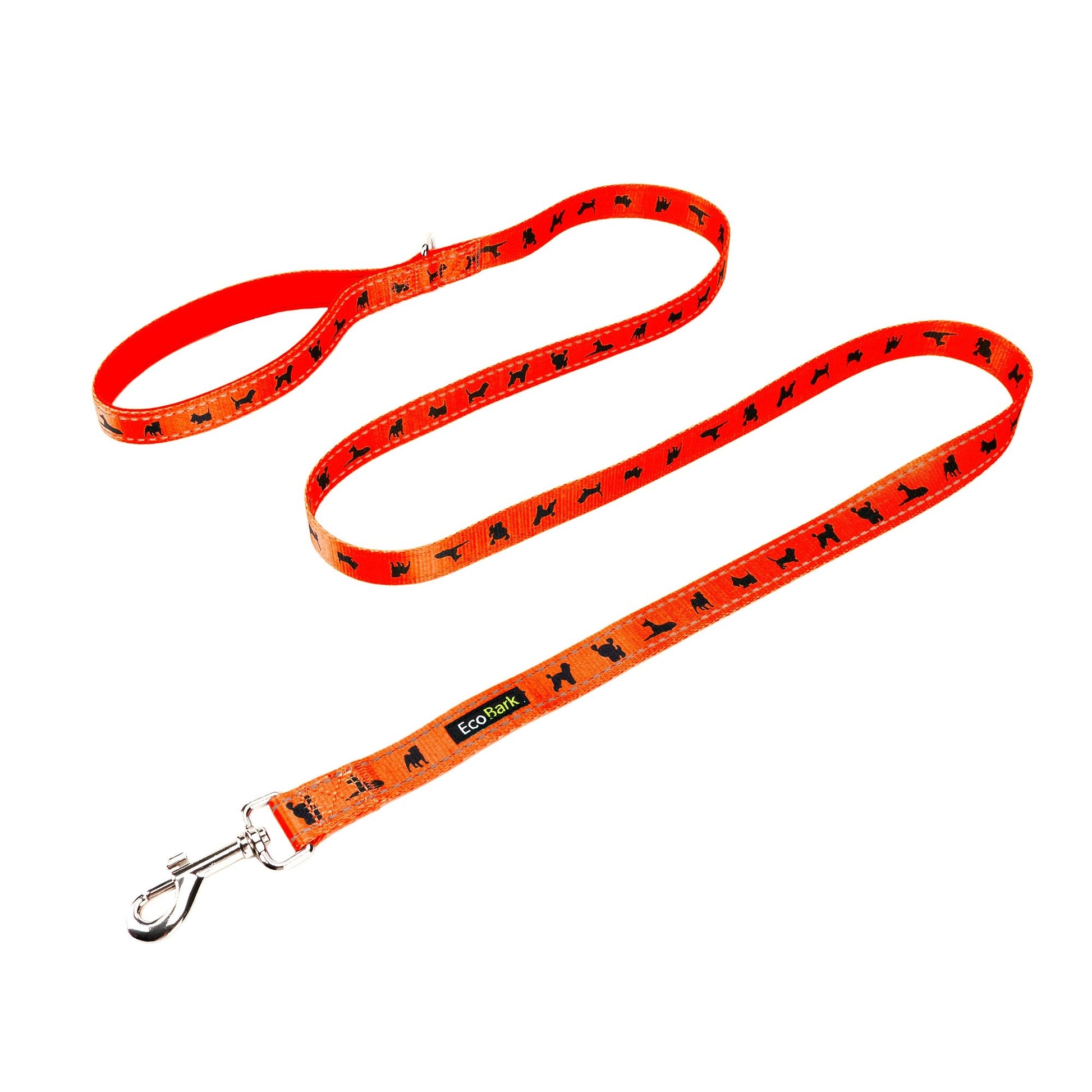 Dog Leash EcoBark Safety Orange Leash- Padded Comfort Grip - gallery product image for dog leash