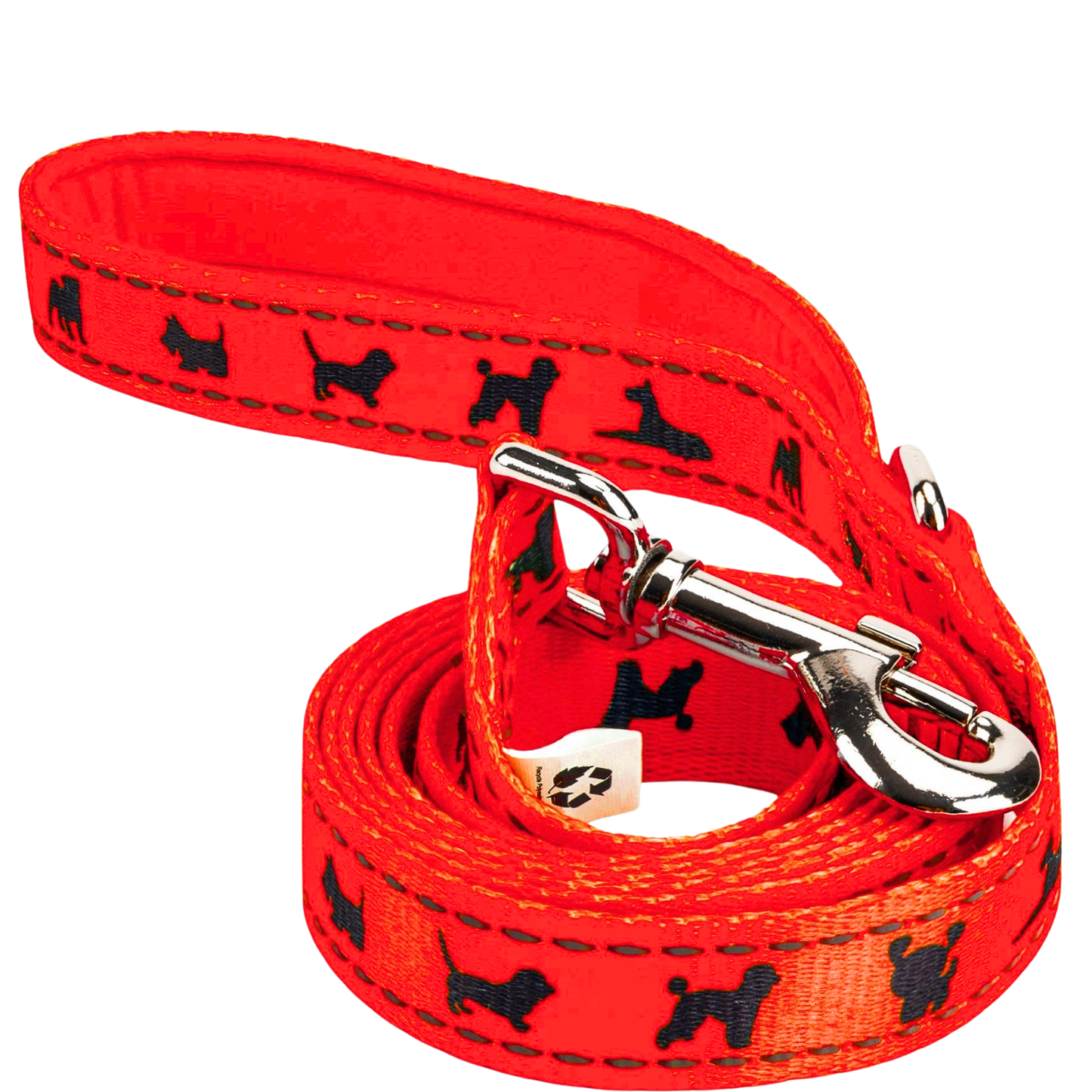 Dog Leash EcoBark Safety Orange Leash- Padded Comfort Grip - main product image for dog leash