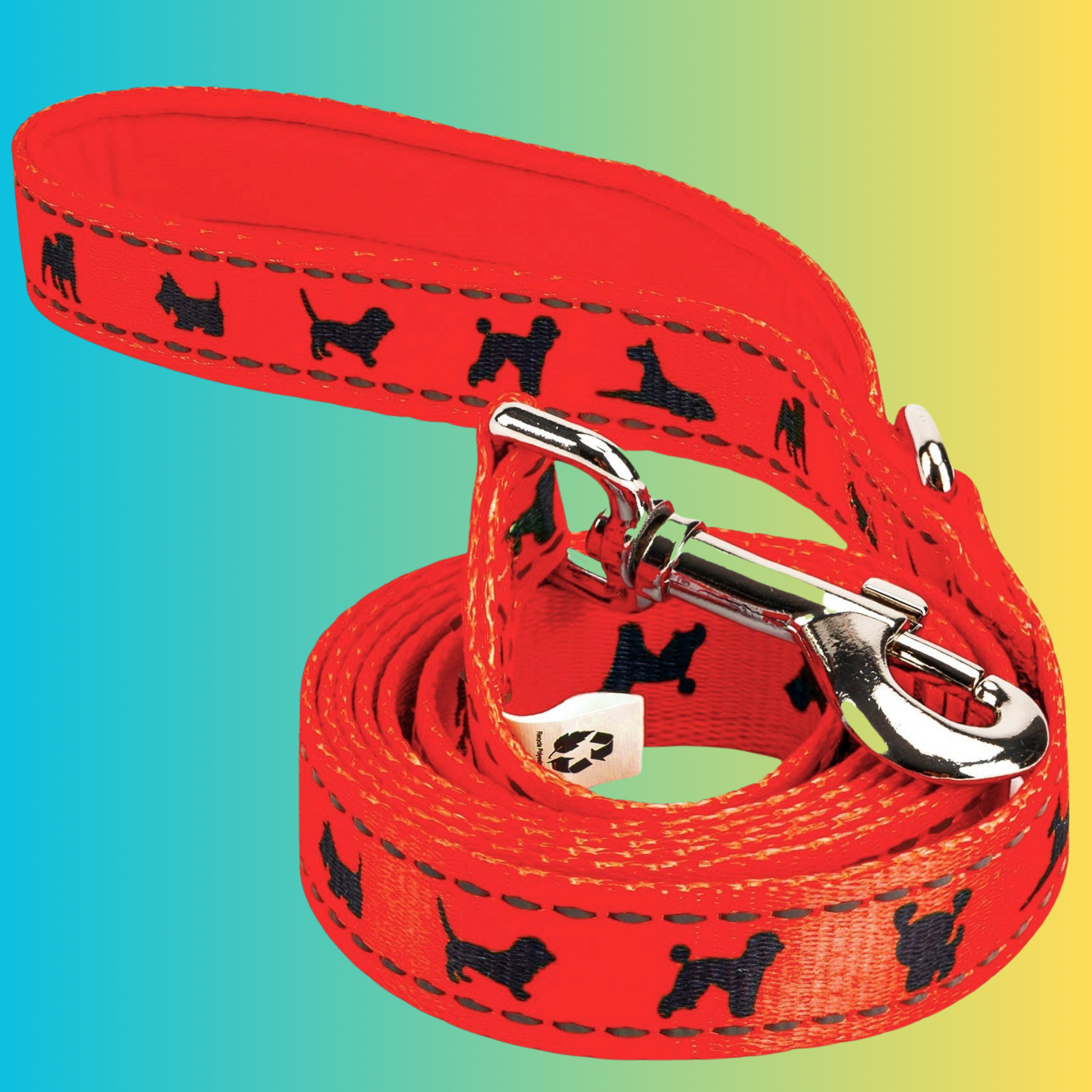Dog Leash EcoBark Safety Orange Leash- Padded Comfort Grip - gallery product image for dog leash