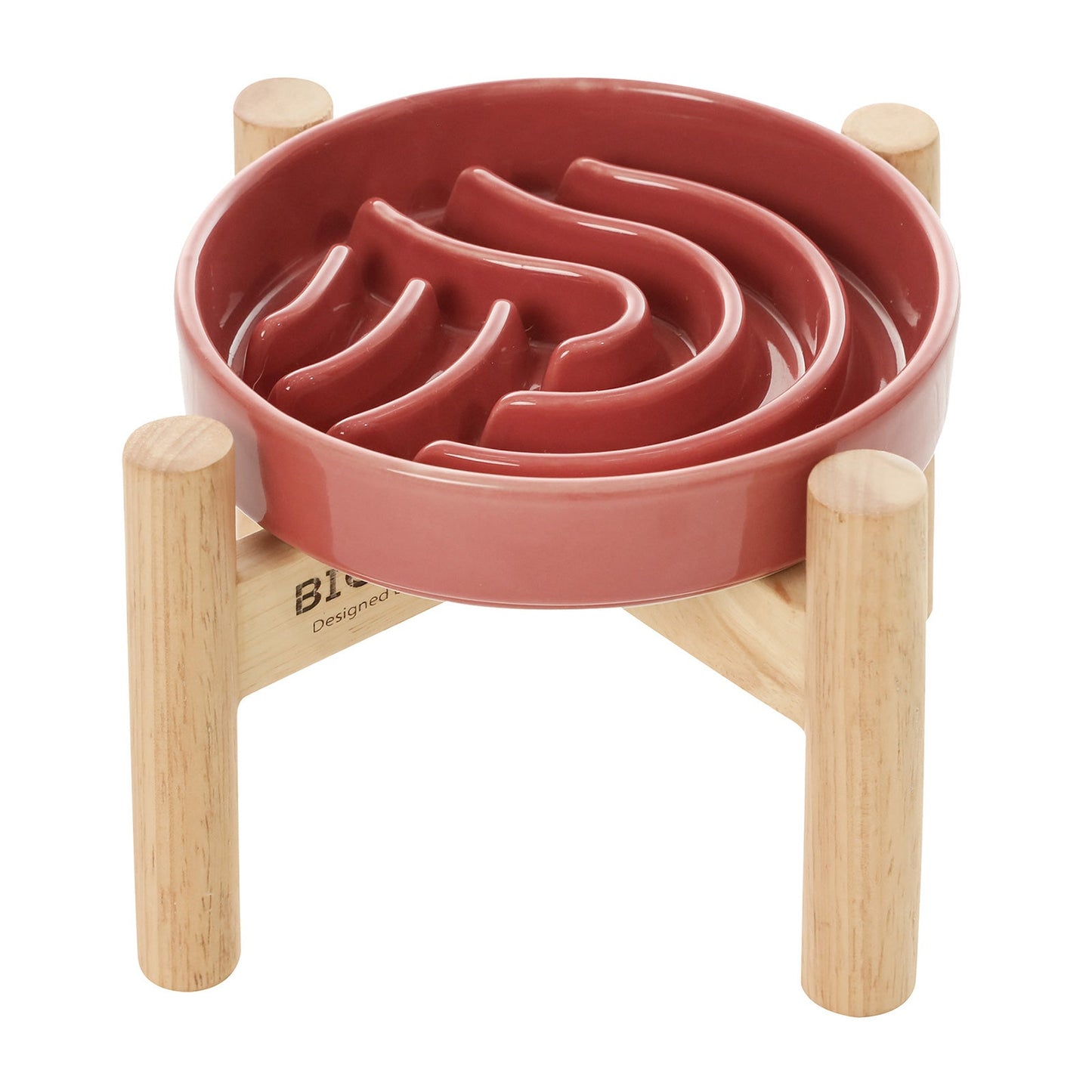 Wave Slow Feeder Dog Bowls Pink Beige Orange Pet Feeding - gallery image 7