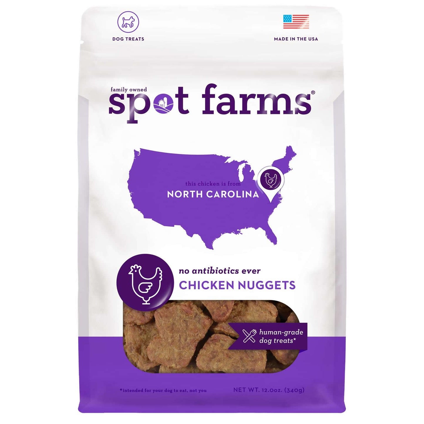 Spot Farms Dog Grain Free Nuggets Chicken 12Oz dog treats - main product image