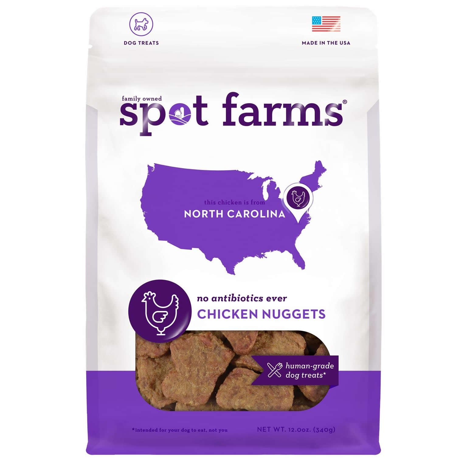 Spot Farms Dog Grain Free Nuggets Chicken 12Oz dog treats - main product image