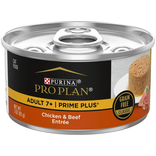 Pro Plan Prime Plus Senior Adult 7 Chicken Beef Entree Wet - main product image